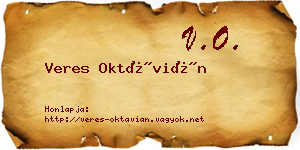Veres Oktávián névjegykártya